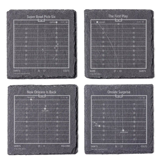 NFL's Greatest Plays: Slate Coasters