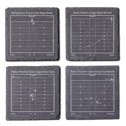 NFL's Greatest Plays: Slate Coasters