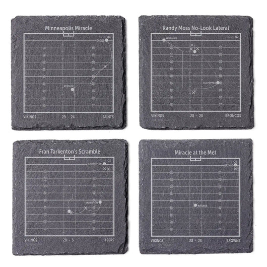 NFL's Greatest Plays: Slate Coasters
