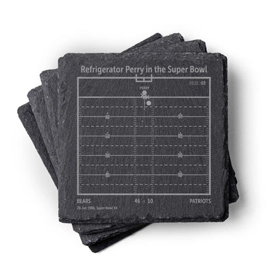 NFL's Greatest Plays: Slate Coasters