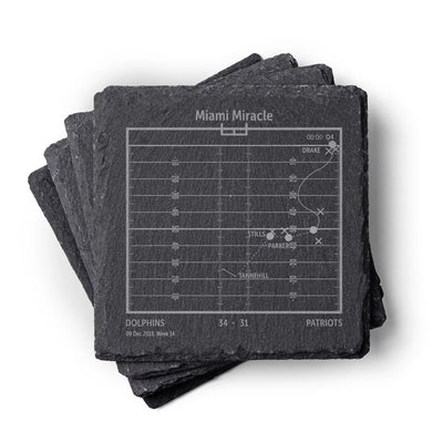 NFL's Greatest Plays: Slate Coasters